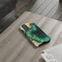Green Geode in Watercolor - Impact Resistant Phone Case